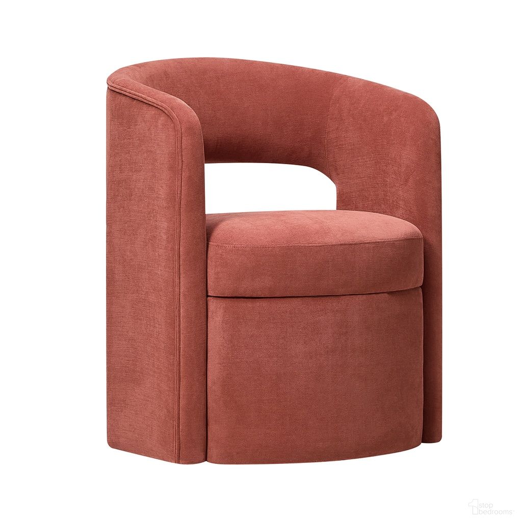The appearance of Athena Dining Chair In Rooibos designed by Karat Home in the modern / contemporary interior design. This rooibos piece of furniture was selected by 1StopBedrooms from Athena Collection to add a touch of cosiness and style into your home. Sku: DCWH1185-RBS. Material: Chenille. Chair Type: Arm Chair.