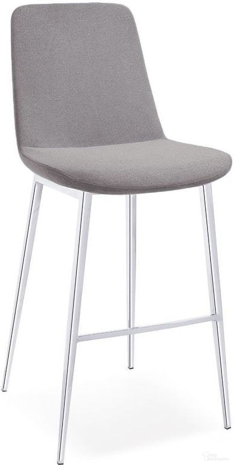 The appearance of Athena Grey Bar Stool Set of 2 designed by Bellini Modern Living in the modern / contemporary interior design. This gray piece of furniture was selected by 1StopBedrooms from Athena Collection to add a touch of cosiness and style into your home. Sku: Athena-B LGY.