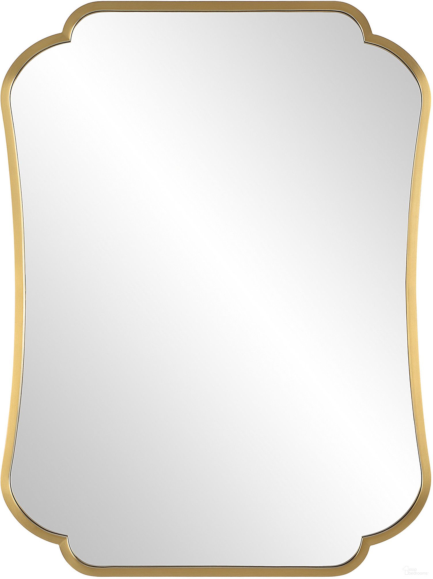 The appearance of Athena Mirror In Brushed Brass designed by Uttermost in the modern / contemporary interior design. This brushed brass piece of furniture was selected by 1StopBedrooms from Athena Collection to add a touch of cosiness and style into your home. Sku: 09904. Material: MDF.