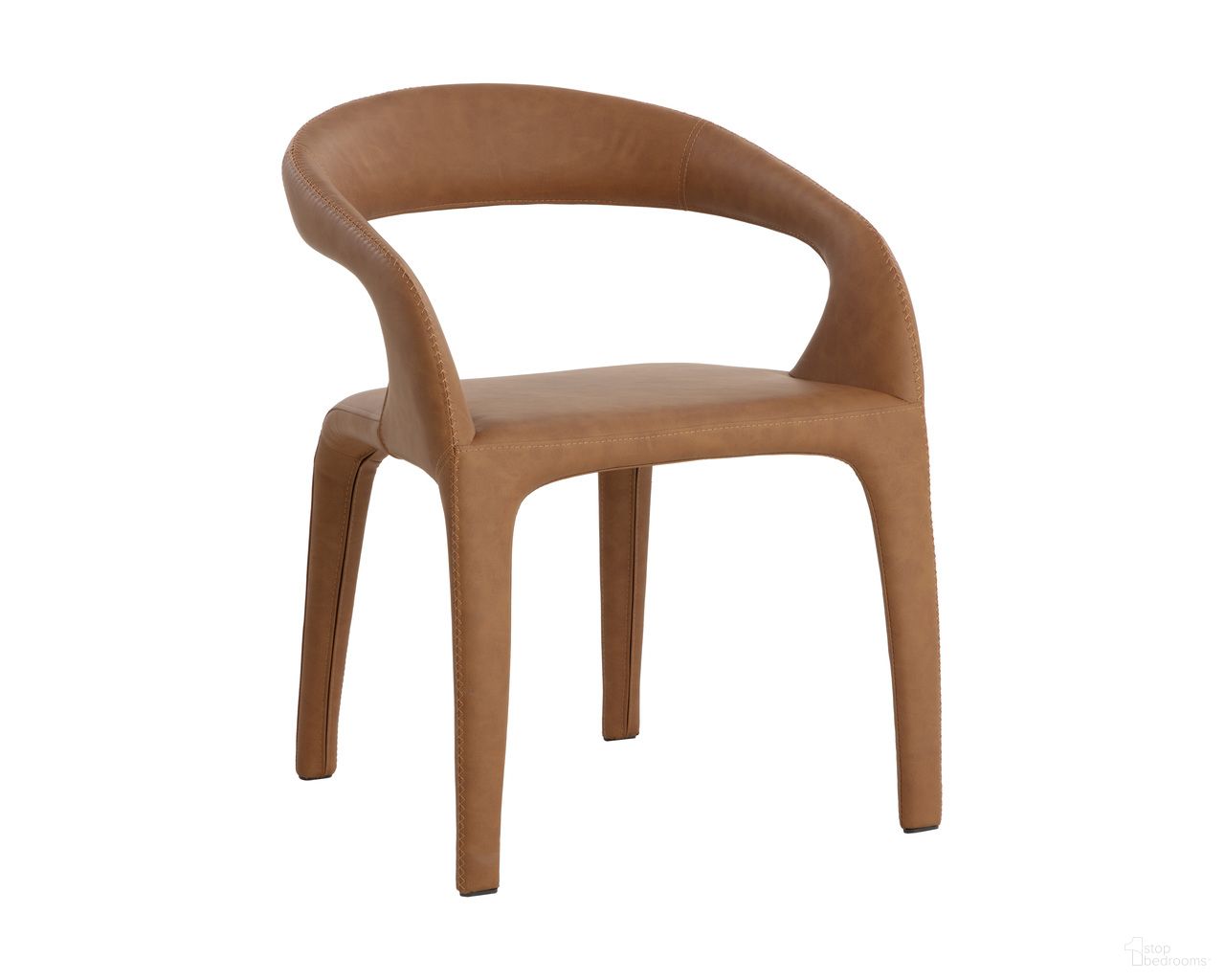 Atika Dining Armchair In Cognac