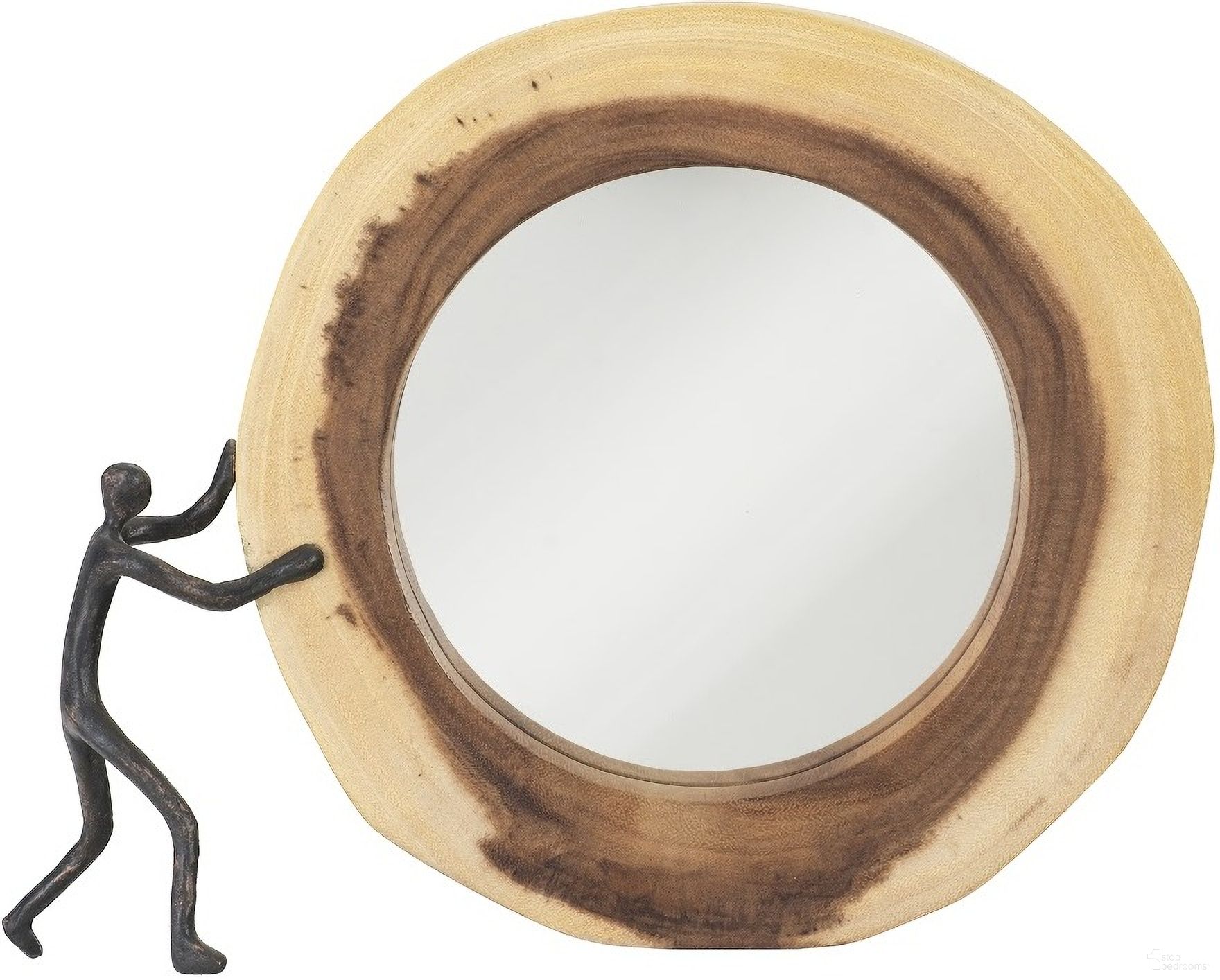 The appearance of Atlas Crosscut Small Mirror In Black And Brown TH102267 designed by Phillips Collection in the modern / contemporary interior design. This black and brown piece of furniture was selected by 1StopBedrooms from Atlas Collection to add a touch of cosiness and style into your home. Sku: TH102267. Material: Wood.