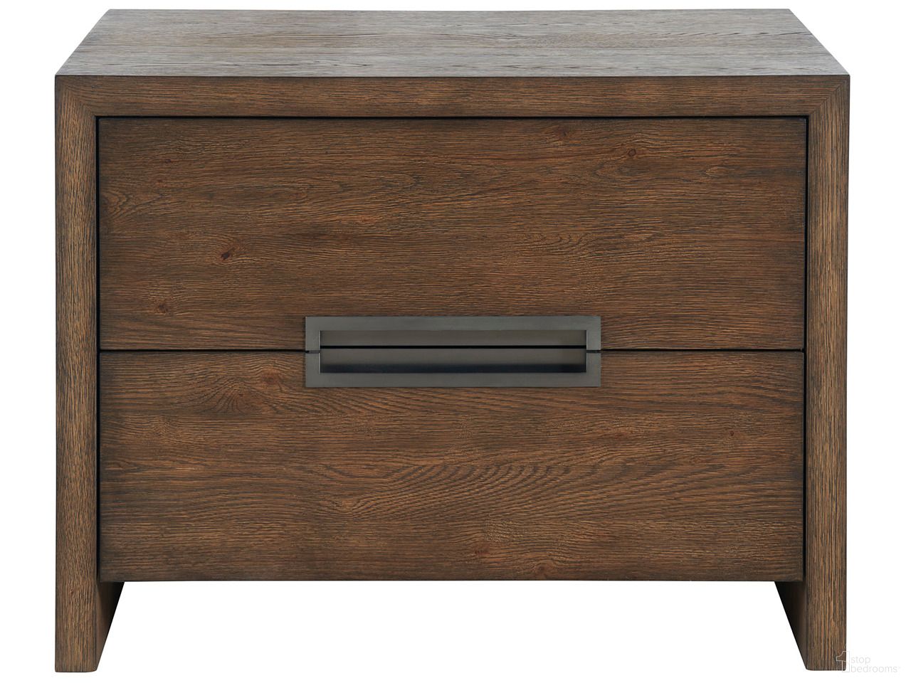 The appearance of Atlas Drawer Nightstand In Medium Brown Oak designed by Universal in the modern / contemporary interior design. This medium brown oak piece of furniture was selected by 1StopBedrooms from Modern Collection to add a touch of cosiness and style into your home. Sku: U352A357. Material: Wood.