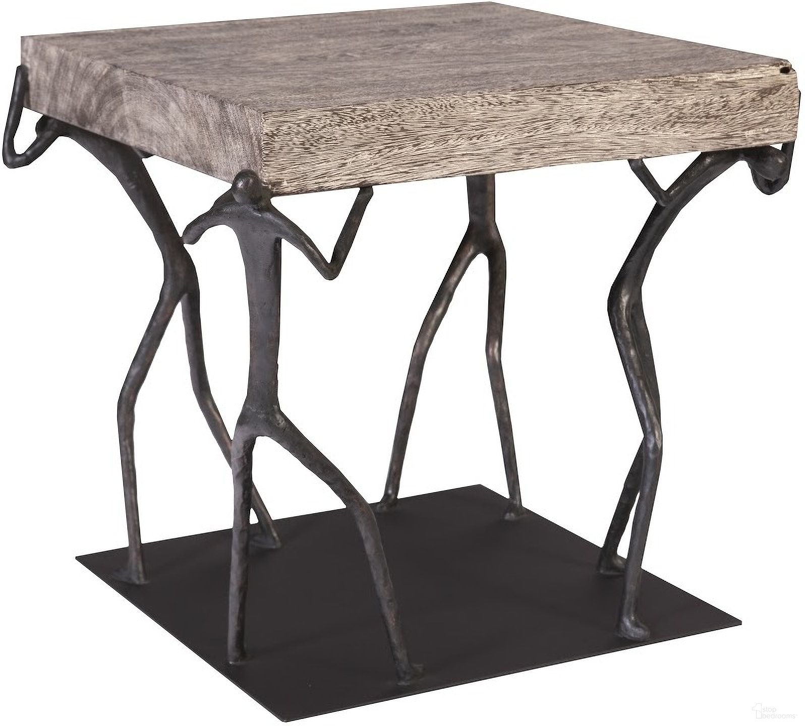 The appearance of Atlas Side Table In Gray And Black designed by Phillips Collection in the modern / contemporary interior design. This gray and black piece of furniture  was selected by 1StopBedrooms from Atlas Collection to add a touch of cosiness and style into your home. Sku: TH100837. Material: Wood.
