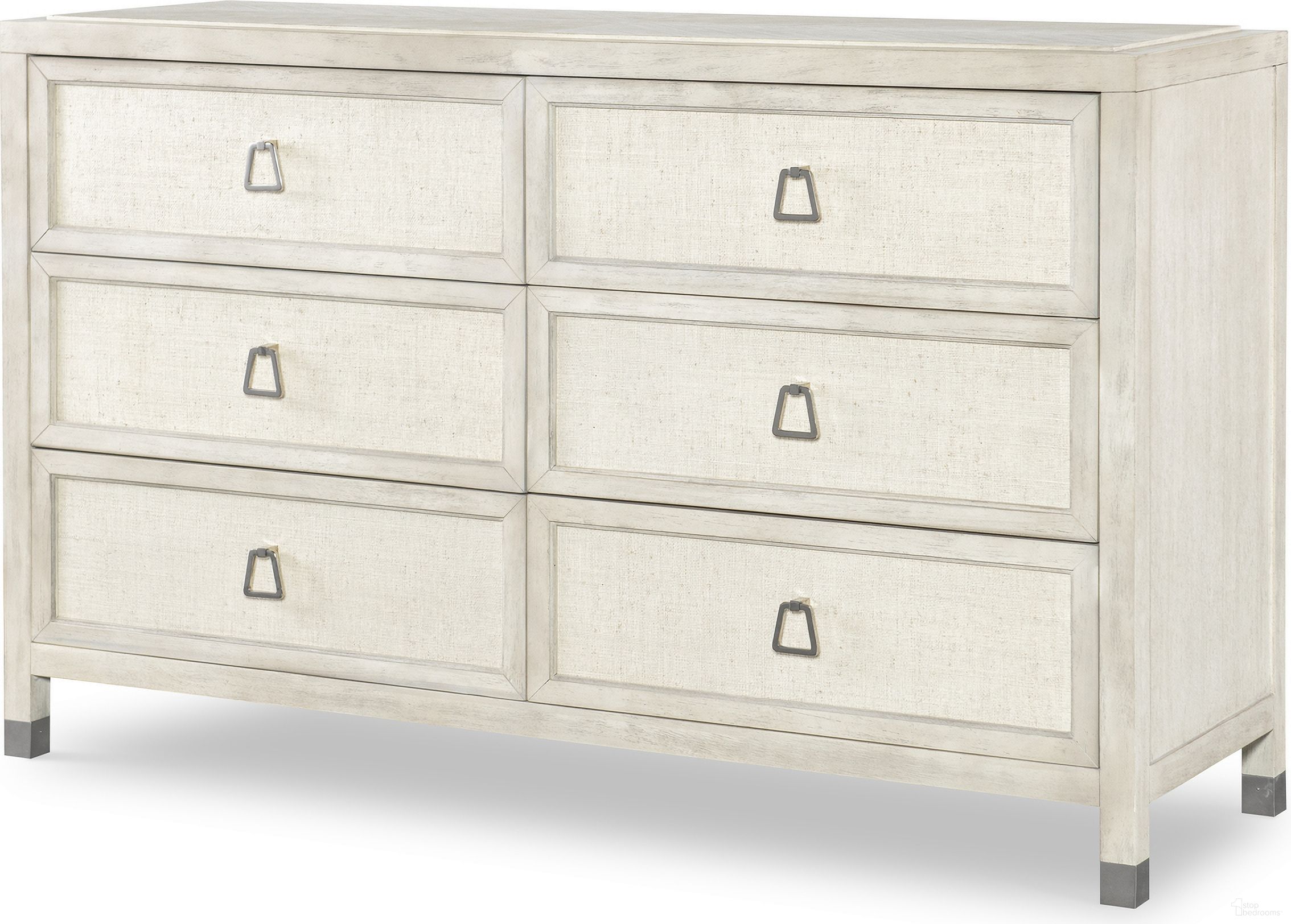 The appearance of Atlas Six Drawer Dresser In Off White designed by Century Furniture in the transitional interior design. This off white piece of furniture  was selected by 1StopBedrooms from Curate Collection to add a touch of cosiness and style into your home. Sku: CT6003-CN. Material: Wood.