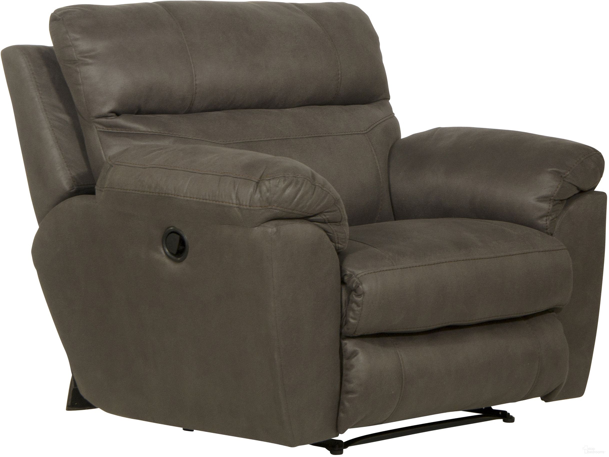 The appearance of Atlas Wall Hugger Recliner In Charcoal designed by Catnapper in the traditional interior design. This charcoal piece of furniture was selected by 1StopBedrooms from Atlas Collection to add a touch of cosiness and style into your home. Sku: 10004115318125318. Material: Fabric.