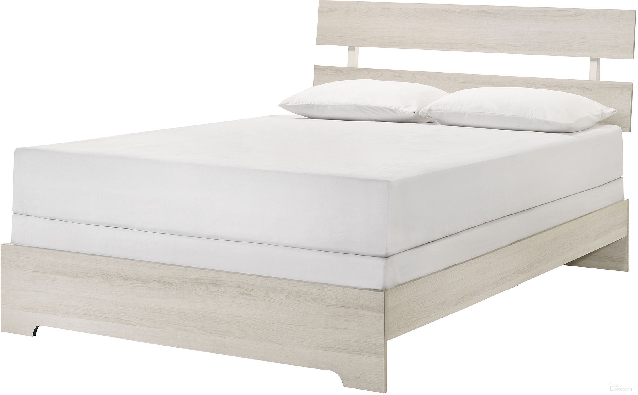 The appearance of Atticus Full Platform Bed In White designed by Crown Mark in the rustic / southwestern interior design. This white piece of furniture was selected by 1StopBedrooms from Atticus Collection to add a touch of cosiness and style into your home. Sku: B6982-F-BED. Bed Type: Platform Bed. Bed Size: Full. Material: MDF.