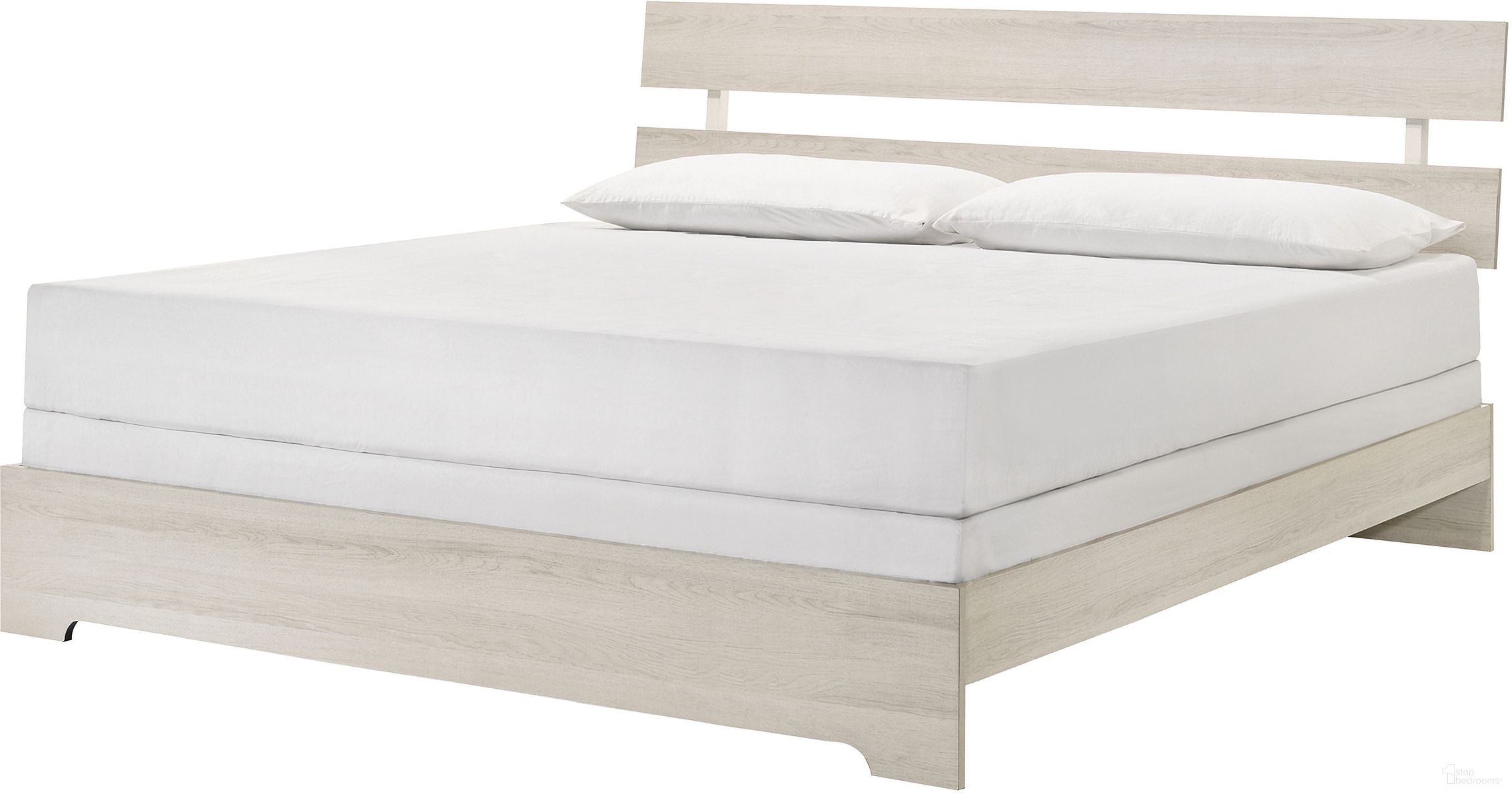 Atticus King Platform Bed In White