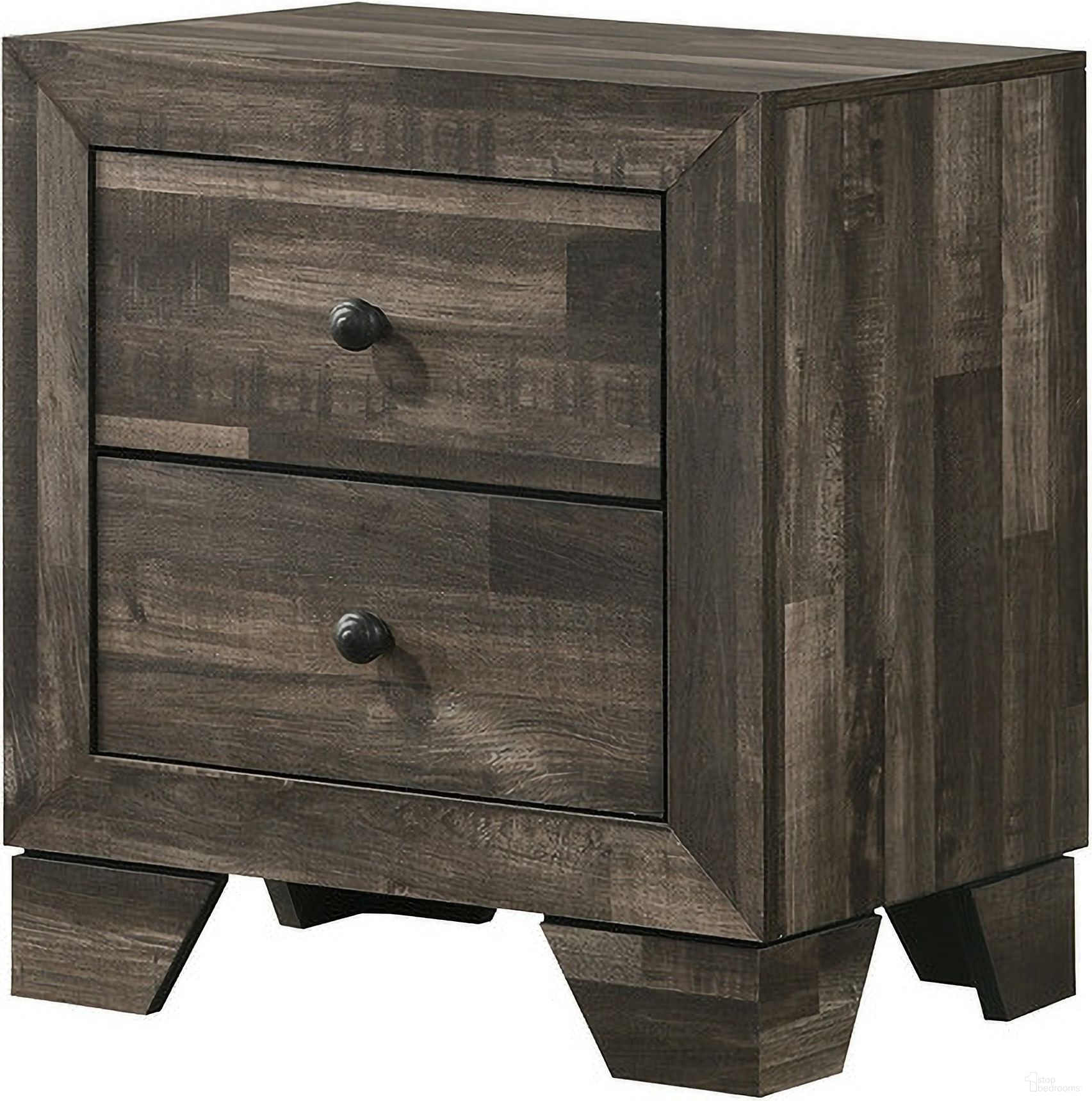 The appearance of Atticus Night Stand In Gray designed by Crown Mark in the rustic / southwestern interior design. This gray piece of furniture was selected by 1StopBedrooms from Atticus Collection to add a touch of cosiness and style into your home. Sku: B6980-2. Material: MDF.