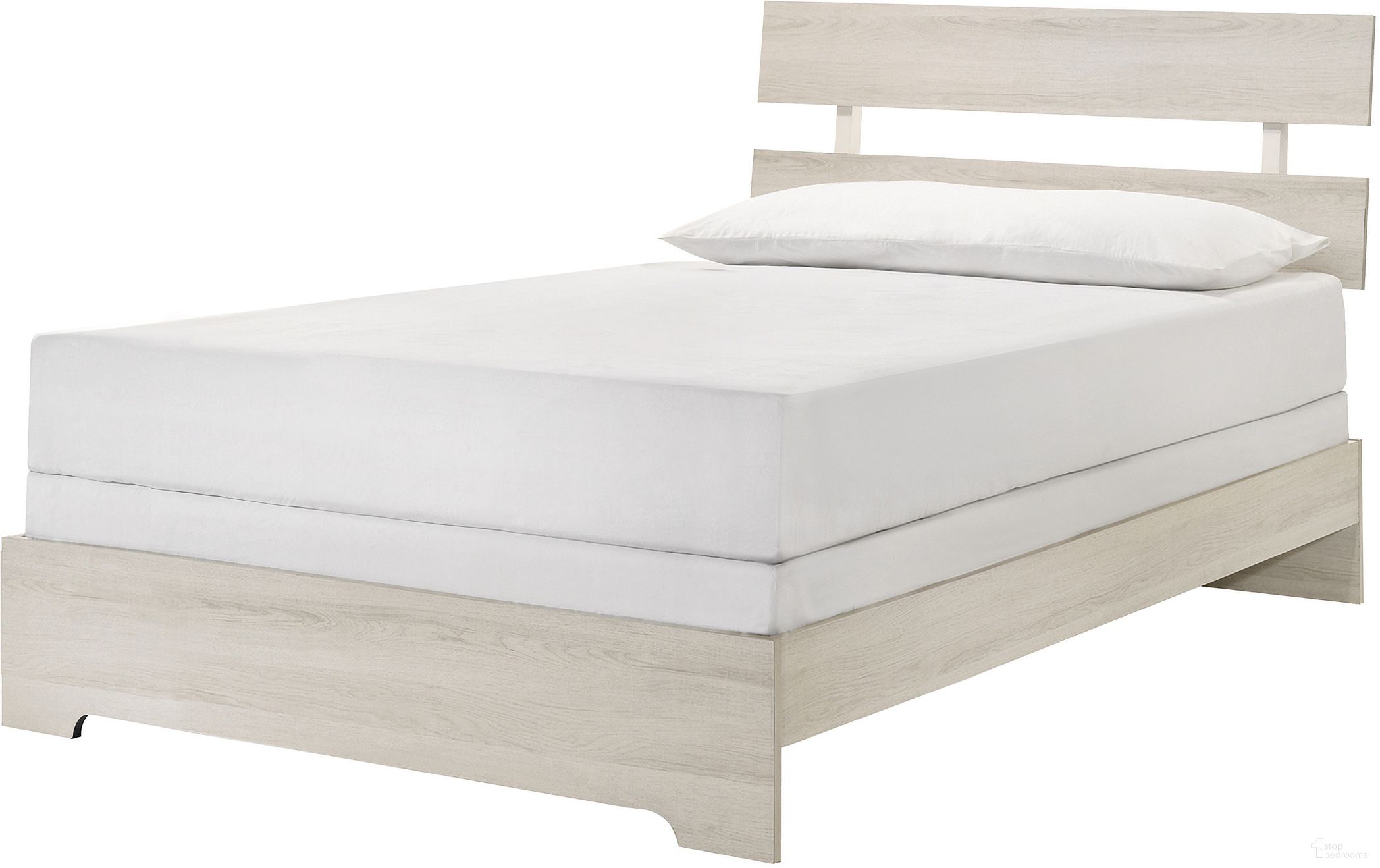 The appearance of Atticus Twin Platform Bed In White designed by Crown Mark in the rustic / southwestern interior design. This white piece of furniture  was selected by 1StopBedrooms from Atticus Collection to add a touch of cosiness and style into your home. Sku: B6982-T-BED. Bed Type: Platform Bed. Bed Size: Twin. Material: MDF.
