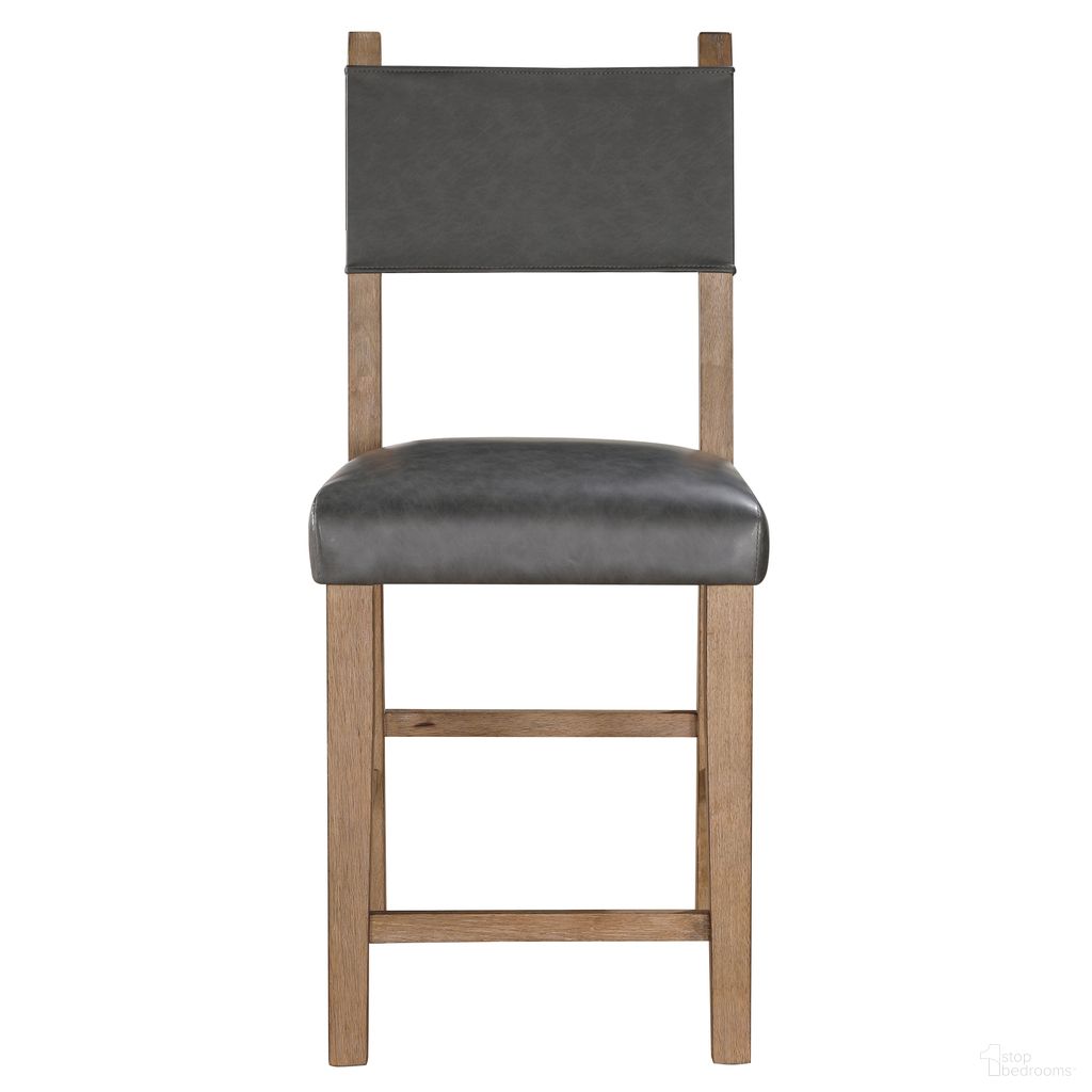 The appearance of Aubrey Counter Chair Set of 2 In Brown designed by Steve Silver in the transitional interior design. This brown piece of furniture  was selected by 1StopBedrooms from Aubrey Collection to add a touch of cosiness and style into your home. Sku: ABR500NCC. Material: Rubberwood.