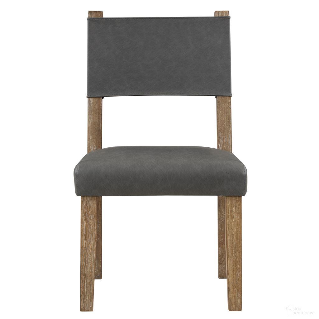 The appearance of Aubrey Side Chair Set of 2 In Brown designed by Steve Silver in the transitional interior design. This brown piece of furniture was selected by 1StopBedrooms from Aubrey Collection to add a touch of cosiness and style into your home. Sku: ABR500NS. Material: Rubberwood. Chair Type: Side Chair.