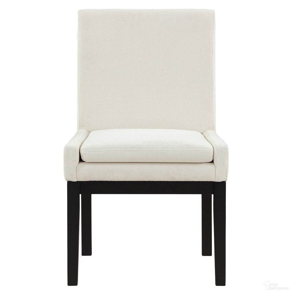 The appearance of Aubrey Upholstered Side Chair Set of 2 In White designed by Steve Silver in the transitional interior design. This white piece of furniture was selected by 1StopBedrooms from Aubrey Collection to add a touch of cosiness and style into your home. Sku: ABR500KUS. Material: Rubberwood. Chair Type: Side Chair.