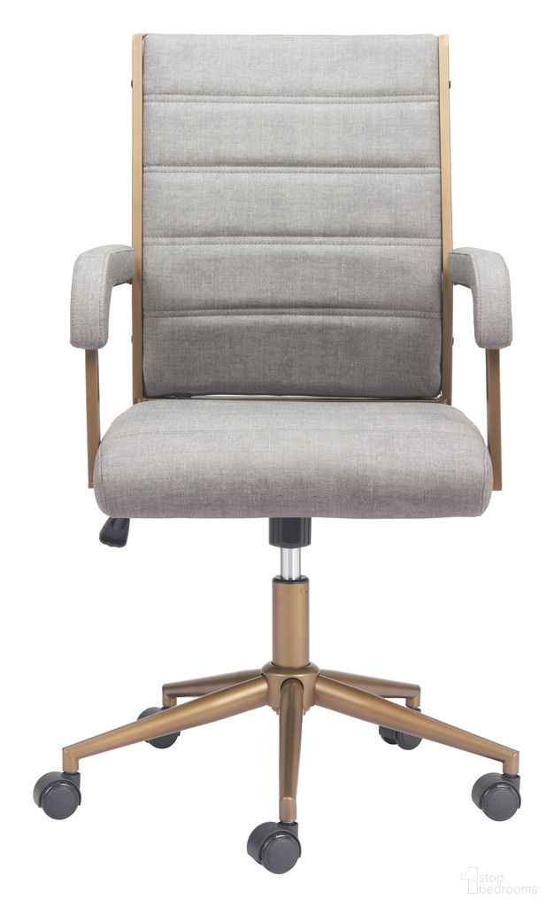 Auction Office Chair In Gray