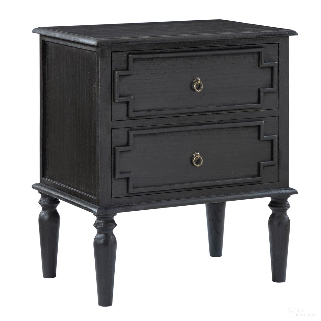 The appearance of August 2 - Drawer Nightstand In Charcoal designed by Karat Home in the modern / contemporary interior design. This charcoal piece of furniture was selected by 1StopBedrooms from August Collection to add a touch of cosiness and style into your home. Sku: NSCL1194-CHA. Material: Solid Wood.