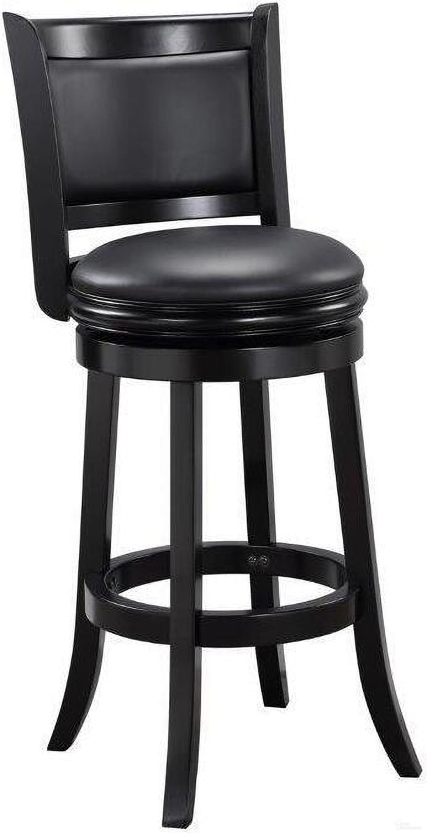 The appearance of Augusta 29 Inch Swivel Bar Stool In Black designed by Boraam Industries in the modern / contemporary interior design. This black piece of furniture was selected by 1StopBedrooms from Augusta Collection to add a touch of cosiness and style into your home. Sku: 45829. Material: Wood.