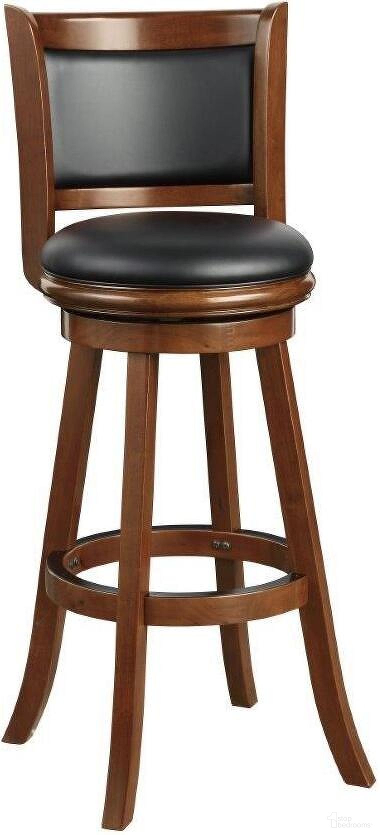 The appearance of Augusta 34 Inch Swivel Bar Stool In Cherry designed by Boraam Industries in the modern / contemporary interior design. This cherry piece of furniture  was selected by 1StopBedrooms from Augusta Collection to add a touch of cosiness and style into your home. Sku: 49834. Material: Wood.