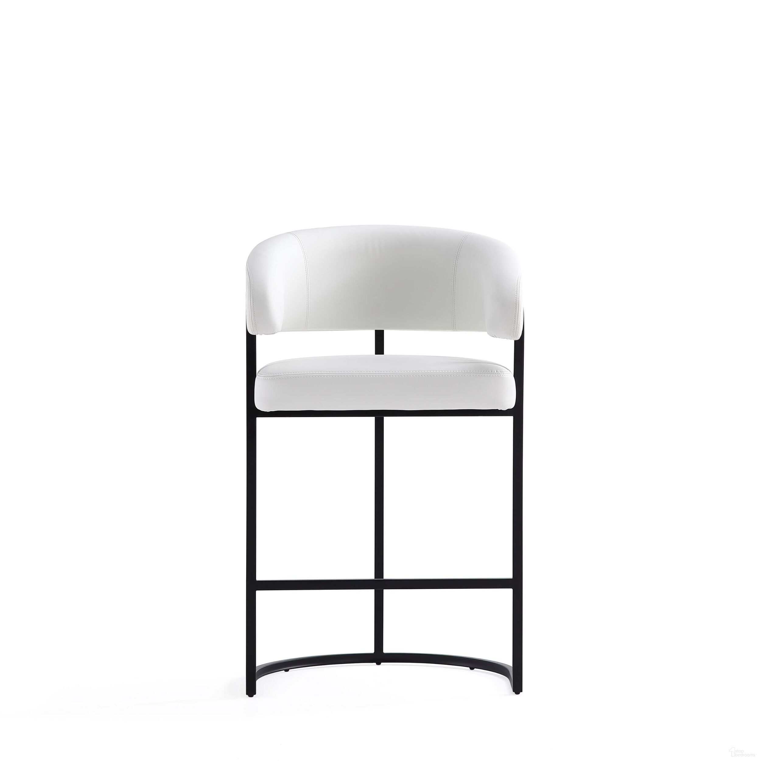 Augusta Counter Stool In White