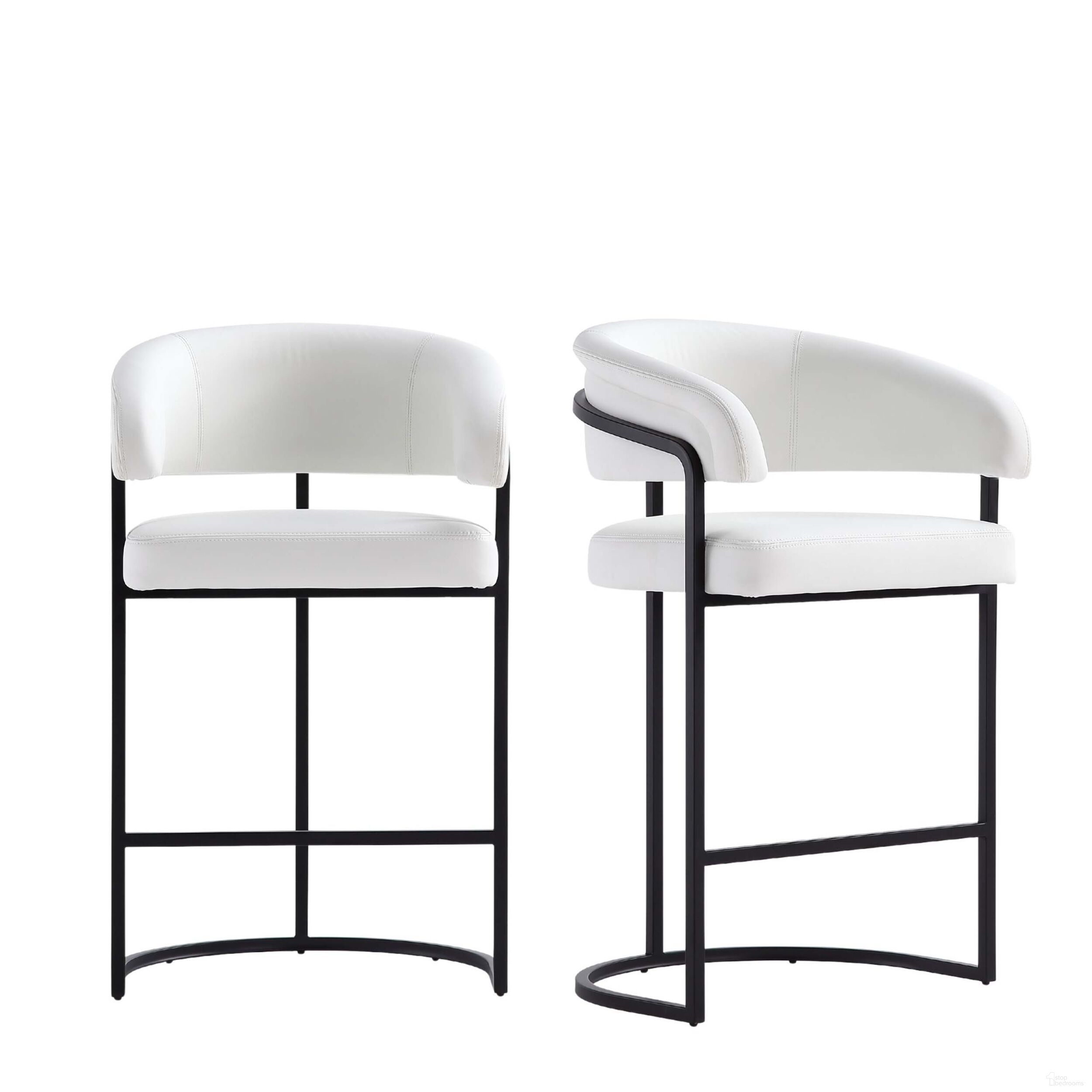 Augusta Counter Stool Set of 2 In White