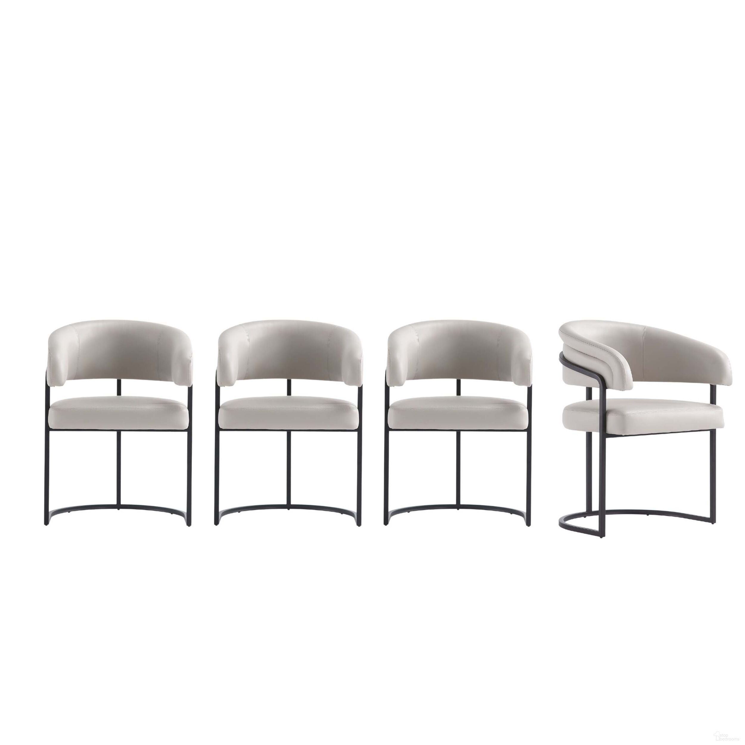 Augusta Dining Chair Set of 4 In Light Grey