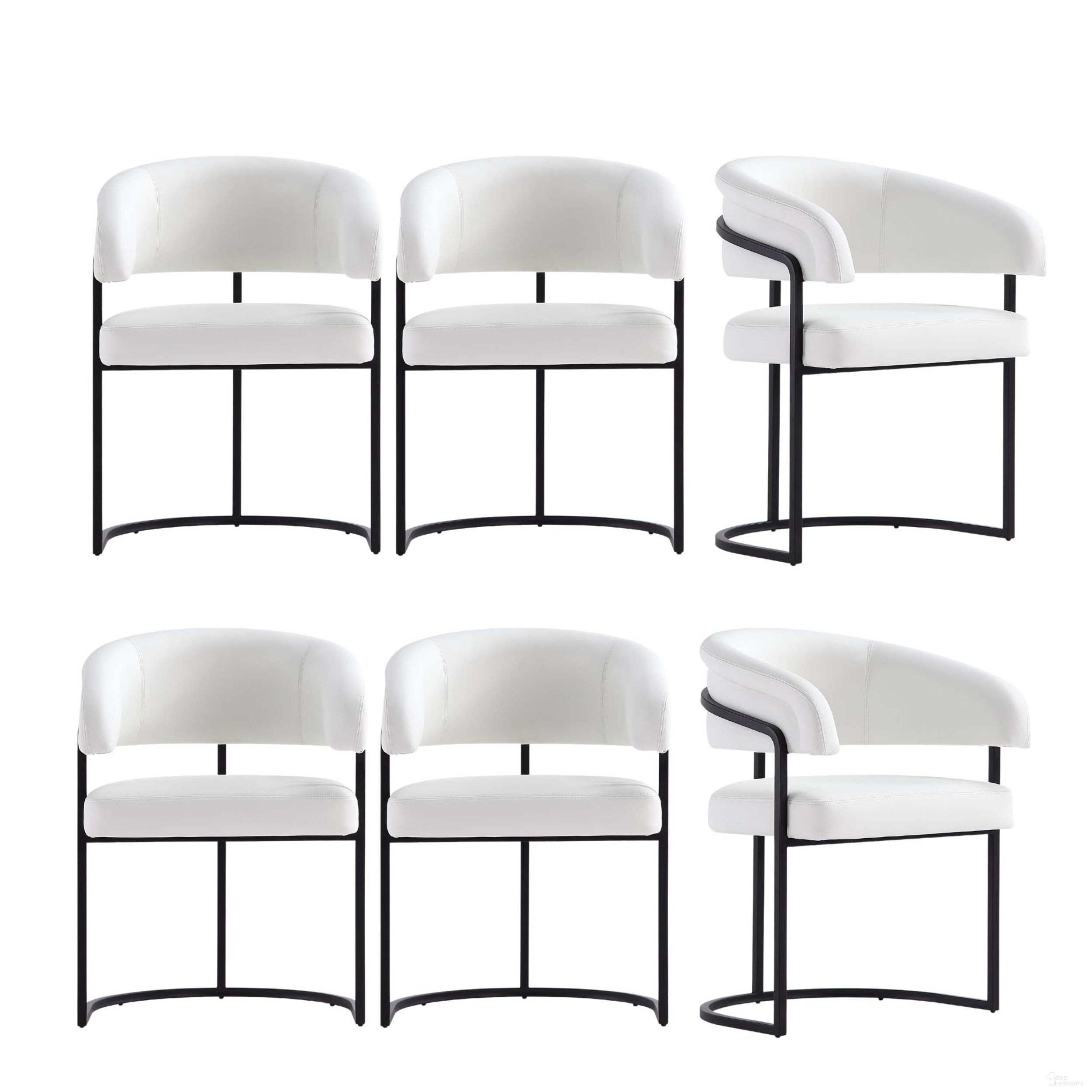 Augusta Dining Chair Set of 6 In White