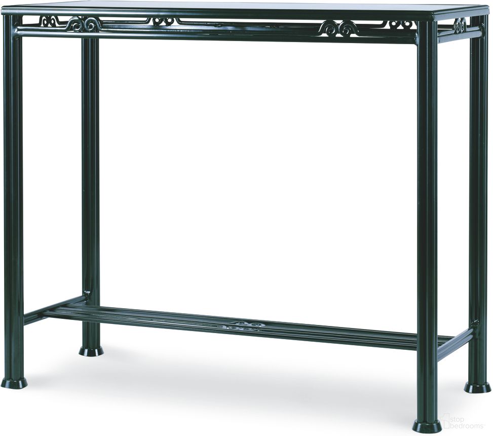 The appearance of Augustine Bar Table In Litchfield Green designed by Century Furniture in the modern / contemporary interior design. This litchfield green piece of furniture was selected by 1StopBedrooms from Thomas O'Brien Outdoor Collection to add a touch of cosiness and style into your home. Sku: AE-D41-87. Table Base Style: Trestle. Material: Aluminum. Table Top Shape: Rectangular.