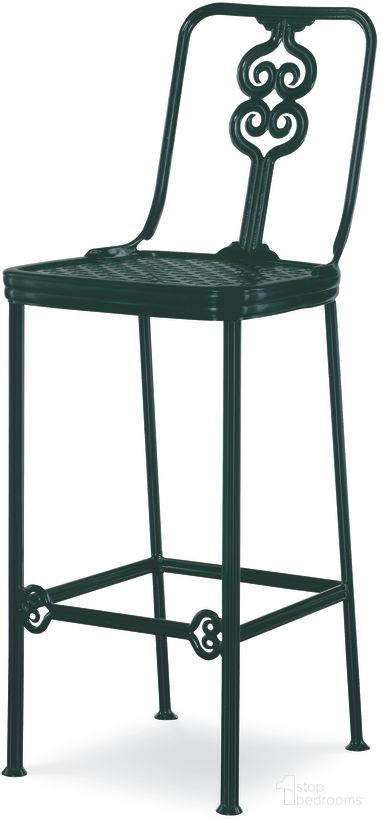 The appearance of Augustine Barstool In Litchfield Green designed by Century Furniture in the modern / contemporary interior design. This litchfield green piece of furniture was selected by 1StopBedrooms from Thomas O'Brien Outdoor Collection to add a touch of cosiness and style into your home. Sku: AE-D41-57. Material: Aluminum.