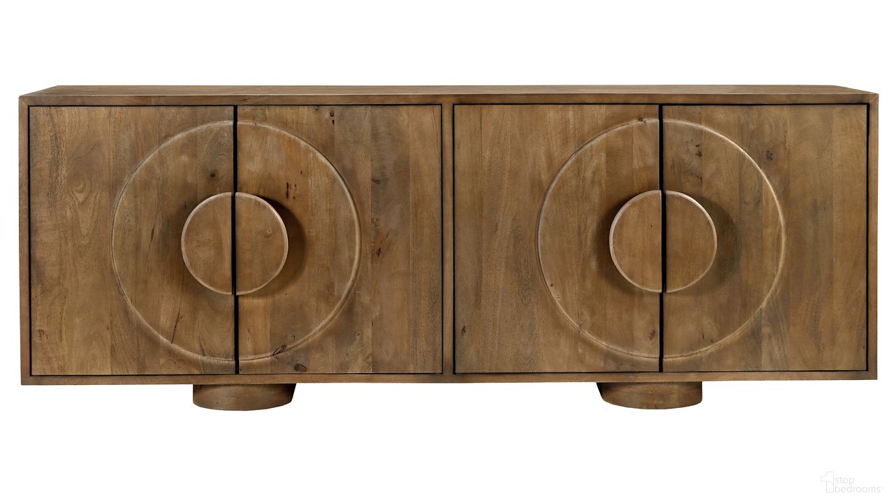 Augustus 4-Door Sideboard In Spice Tan