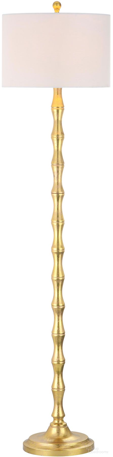 The appearance of Aurelia Antique Gold 63.5 Inch Floor Lamp with White Shade designed by Safavieh in the modern / contemporary interior design. This antique gold piece of furniture was selected by 1StopBedrooms from Safavieh LIT Collection to add a touch of cosiness and style into your home. Sku: LIT4334A. Material: Iron.