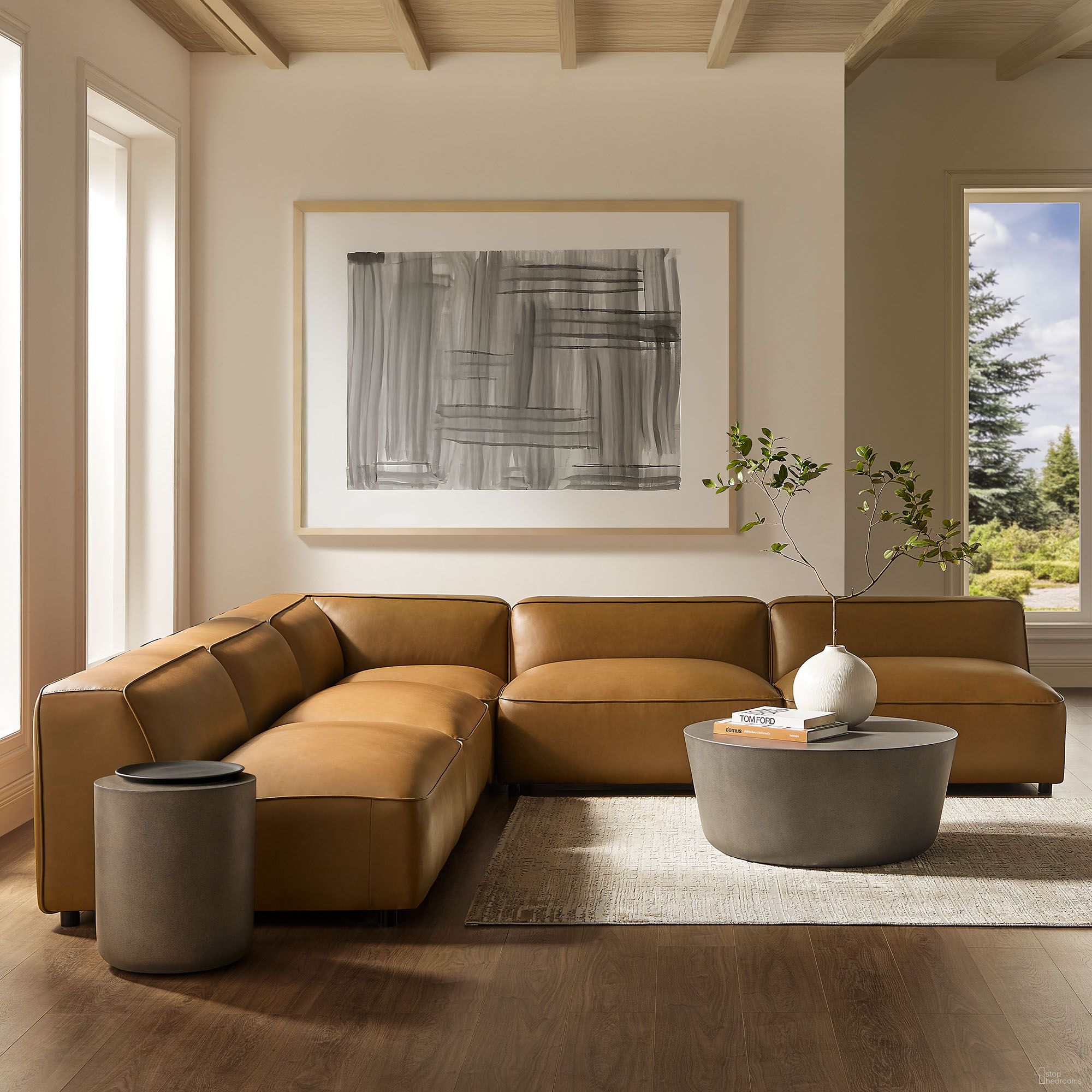 The appearance of Auren 5-Piece Upholstered Armless L-Shaped Vegan Leather Modular Sofa In Camel designed by Modway in the modern / contemporary interior design. This camel piece of furniture was selected by 1StopBedrooms from Auren Collection to add a touch of cosiness and style into your home. Sku: EEI-7121-CAM;EEI-7123-CAM;EEI-7121-CAM;EEI-7121-CAM;EEI-7121-CAM. Material: Leather.