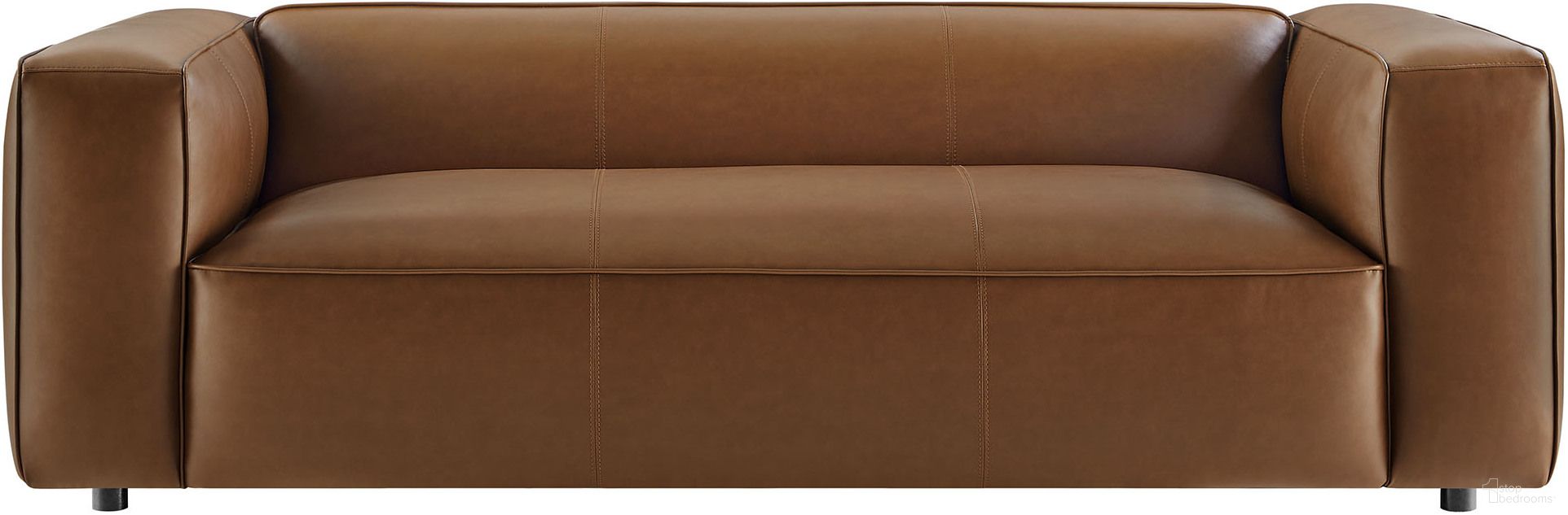 The appearance of Auren Upholstered Vegan Leather Sofa In Coffee designed by Modway in the modern / contemporary interior design. This coffee piece of furniture was selected by 1StopBedrooms from Auren Collection to add a touch of cosiness and style into your home. Sku: EEI-7119-COF. Material: Vegan Leather.