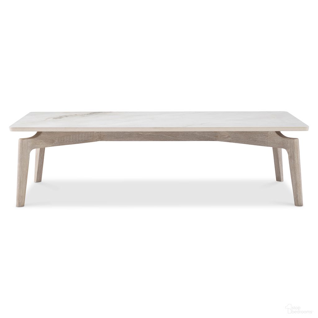 The appearance of Aurora 54 Inch Outdoor Cocktail Table In White and Brown designed by Bernhardt in the modern / contemporary interior design. This white/brown piece of furniture was selected by 1StopBedrooms from Aurora Collection to add a touch of cosiness and style into your home. Sku: X09023. Material: Stone.