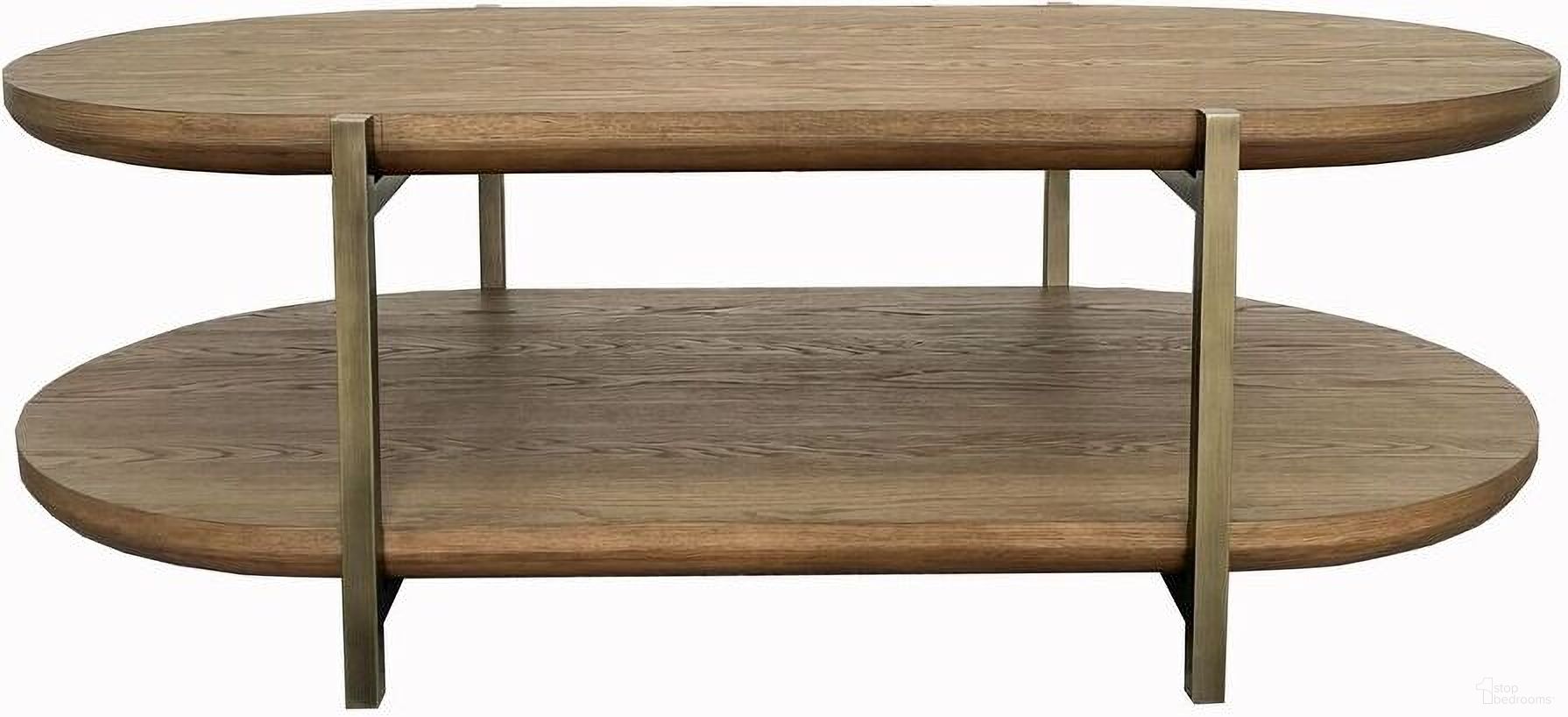 The appearance of Aurora Bridges Cocktail Table In Latte designed by Bernell in the transitional interior design. This latte piece of furniture was selected by 1StopBedrooms from Aurora Collection to add a touch of cosiness and style into your home. Sku: 3098-010. Material: Hardwood.