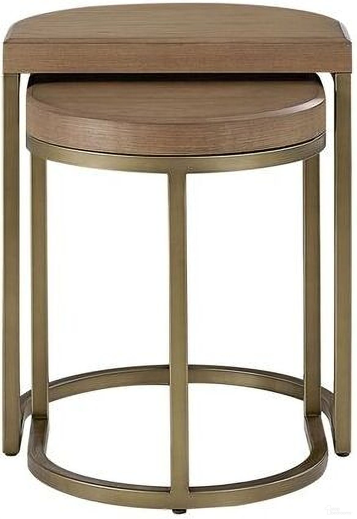 The appearance of Aurora Bridges Nesting Table In Latte designed by Bernell in the transitional interior design. This latte piece of furniture was selected by 1StopBedrooms from Aurora Collection to add a touch of cosiness and style into your home. Sku: 3098-007. Material: Hardwood.