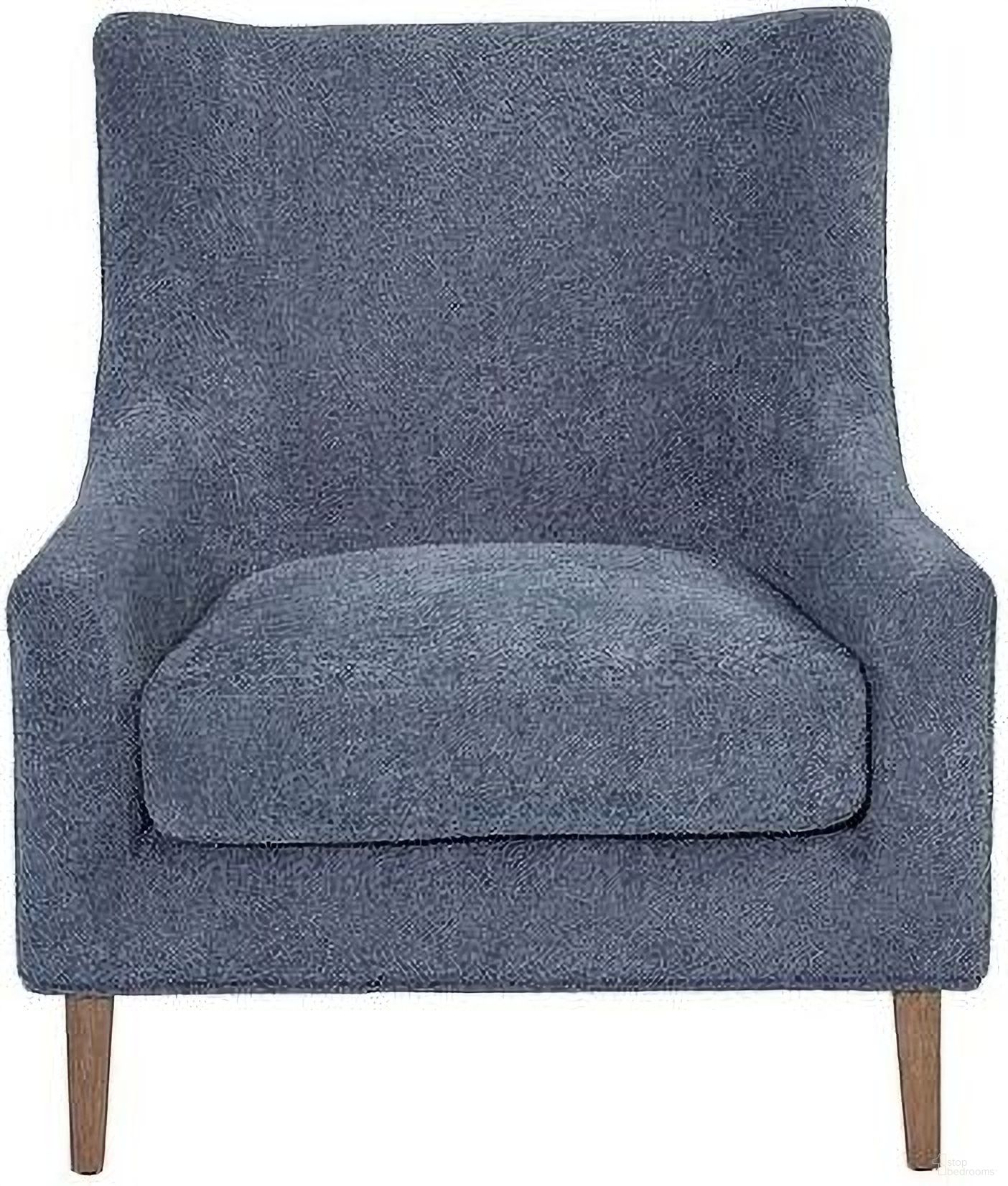 The appearance of Aurora Hi-back Accent Chair In Sapphire designed by Bernell in the transitional interior design. This sapphire piece of furniture was selected by 1StopBedrooms from Aurora Collection to add a touch of cosiness and style into your home. Sku: 3098-904ACH-1. Material: Hardwood.