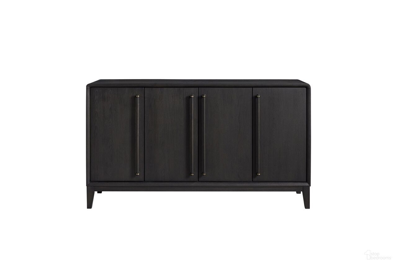 The appearance of Aurora Server In Peppercorn designed by Bernell in the transitional interior design. This peppercorn piece of furniture was selected by 1StopBedrooms from Aurora Collection to add a touch of cosiness and style into your home. Sku: 3198-524. Material: Hardwood.