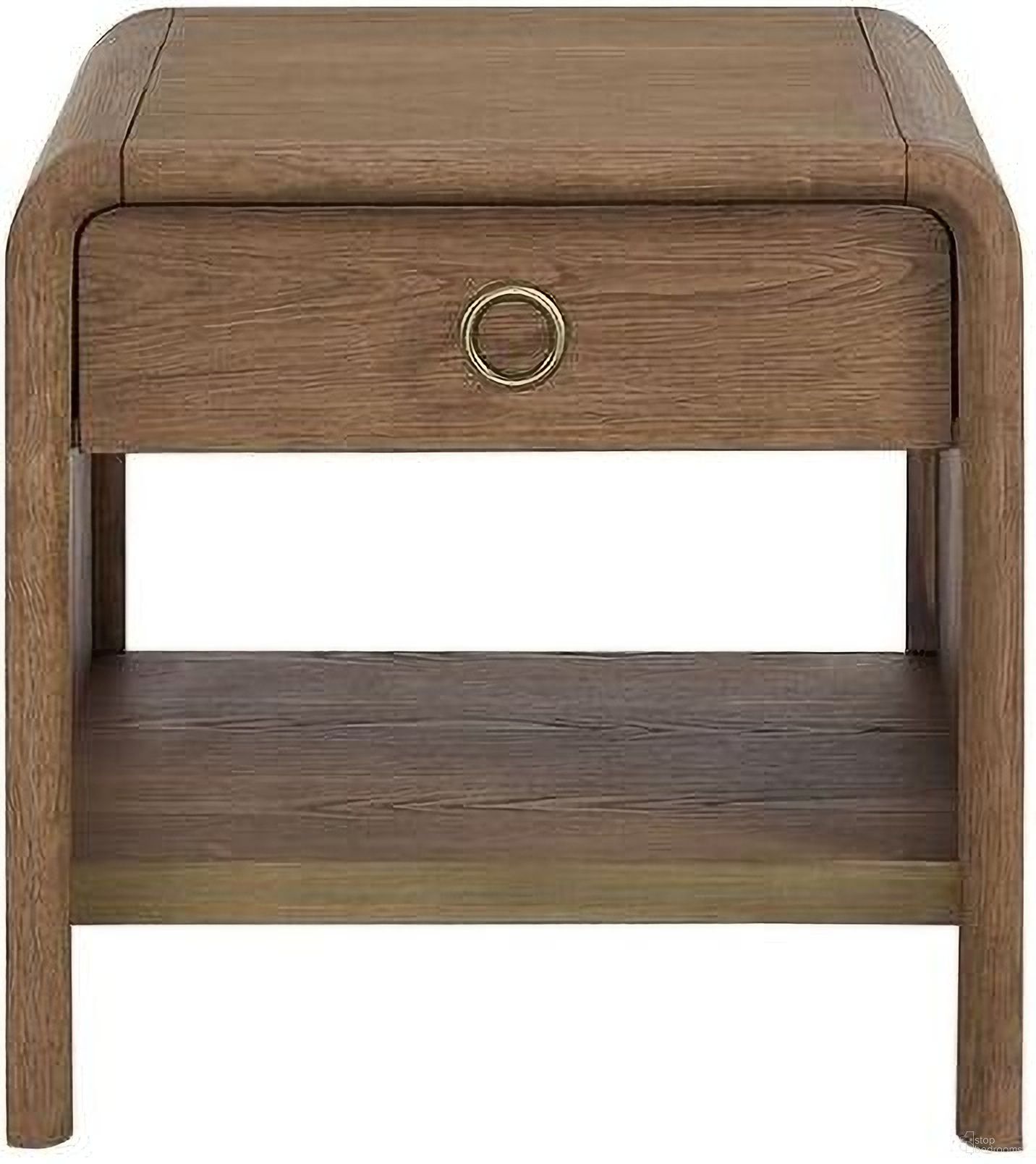 Aurora Waterfall End Table In Latte