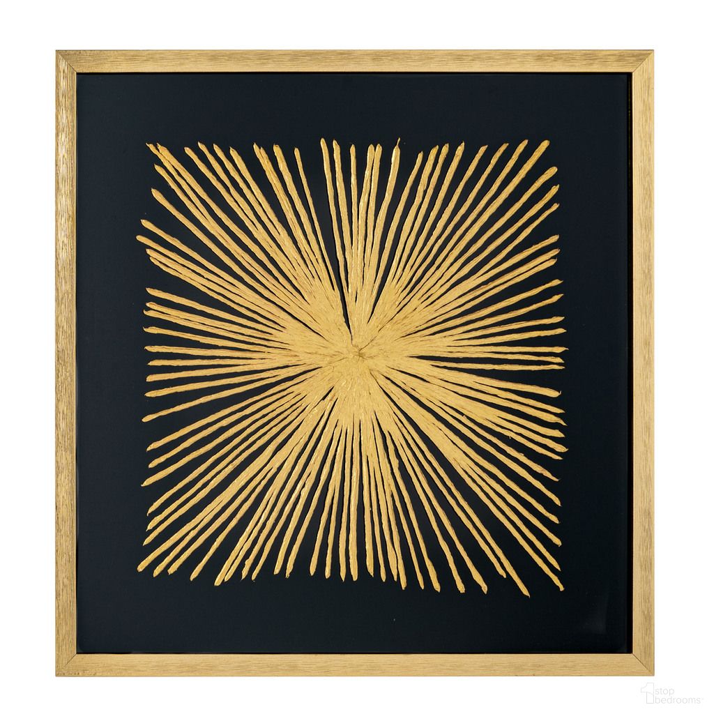 Aurous Flare Shadow Box In Gold and Black