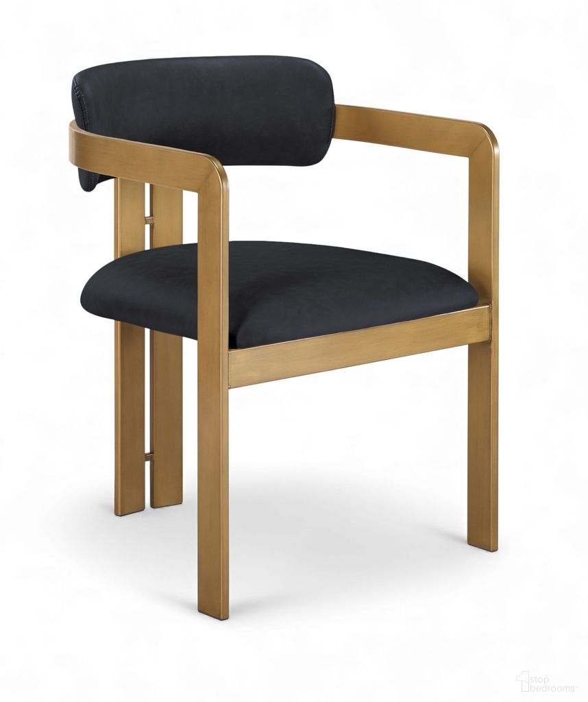 The appearance of Aurum Vegan Leather Upholstered Dining Chair Set of 2 In Black designed by Meridian in the modern / contemporary interior design. This black piece of furniture was selected by 1StopBedrooms from Aurum Collection to add a touch of cosiness and style into your home. Sku: 88091Black-C. Material: Foam. Chair Type: Arm Chair.