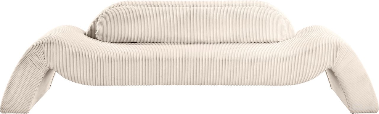 The appearance of Austin Corduroy Fabric Sofa In Beige designed by Meridian in the modern / contemporary interior design. This beige piece of furniture was selected by 1StopBedrooms from Austin Collection to add a touch of cosiness and style into your home. Sku: 44009Beige-S. Material: Microsuede.