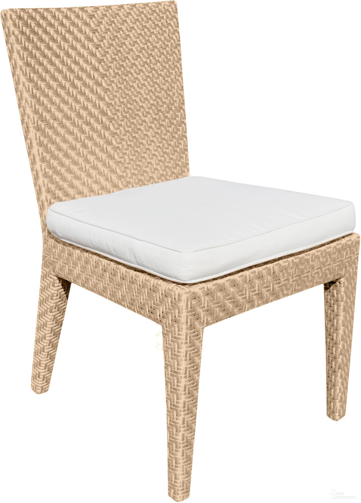 The appearance of Austin Dining Side Chairs with Cushions In Natural - Set of 2 designed by Pelican Reef in the modern / contemporary interior design. This natural piece of furniture  was selected by 1StopBedrooms from Austin Collection to add a touch of cosiness and style into your home. Sku: PJO-3801-NAT-S-CUSH-SET2. Material: Aluminum.