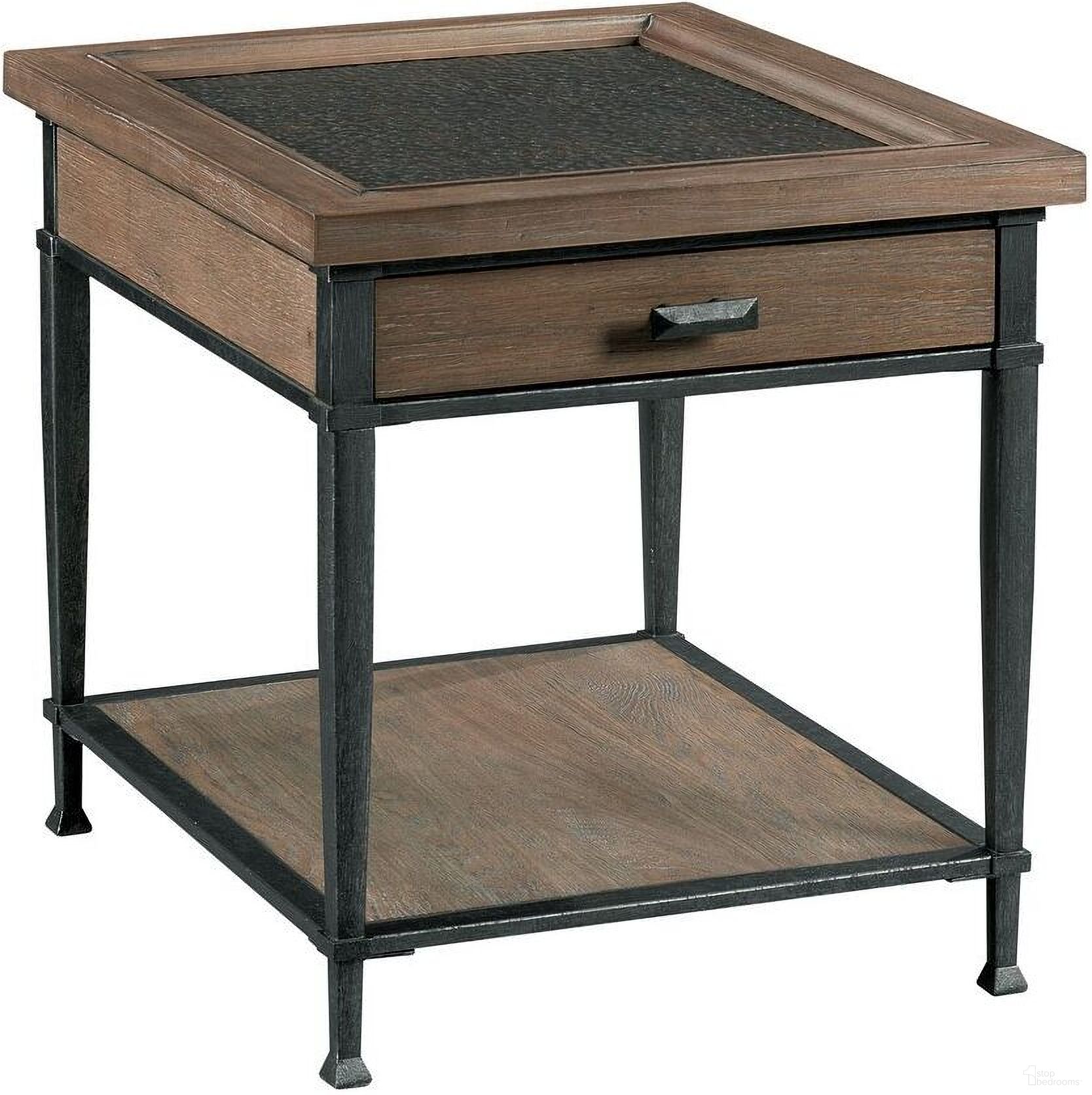 The appearance of Austin End Table In Medium Brown designed by Hammary in the transitional interior design. This medium brown piece of furniture  was selected by 1StopBedrooms from Austin Collection to add a touch of cosiness and style into your home. Sku: 955-917. Material: Wood.