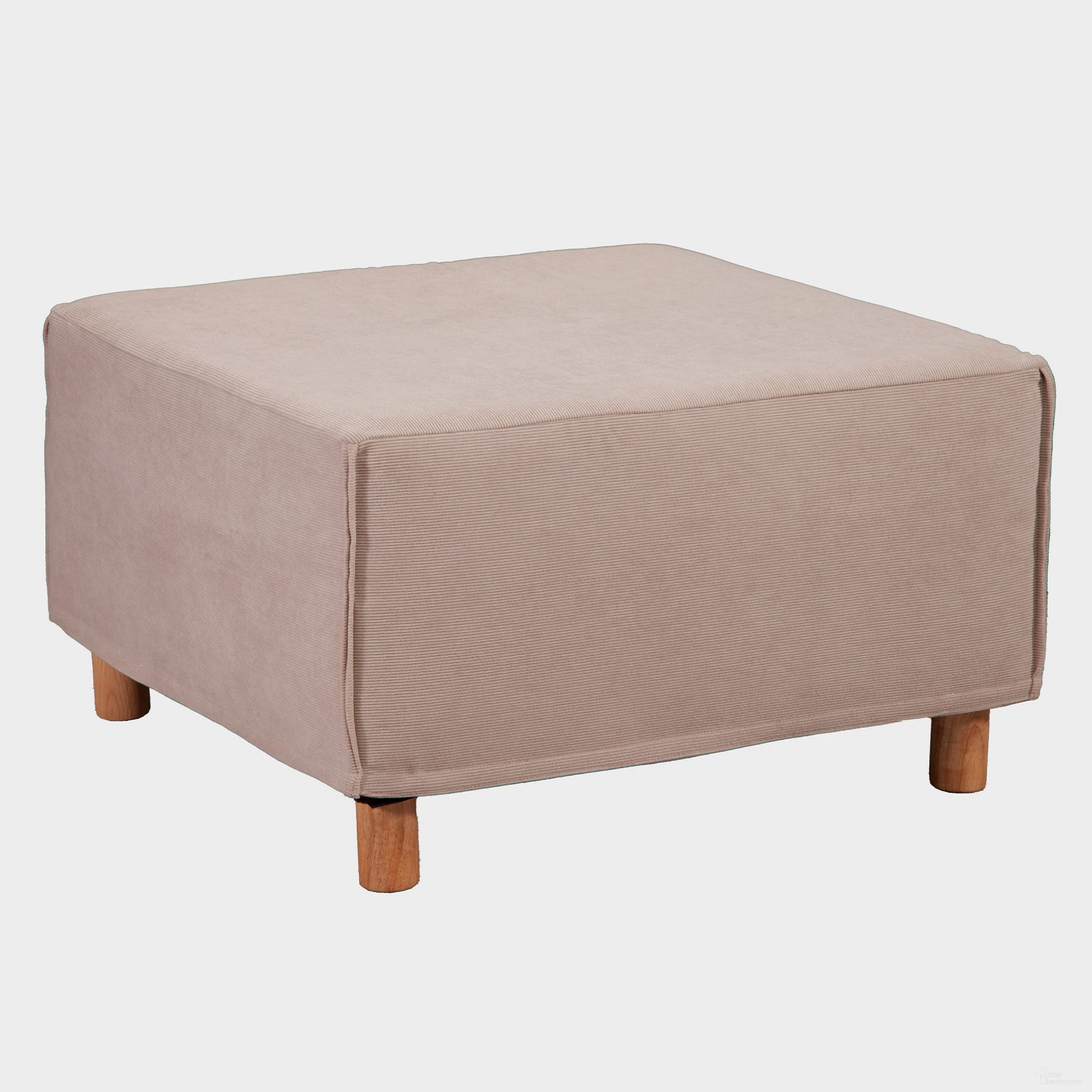 The appearance of Austin Flexible Slipcover Modular Sofa Ottoman with Round Leg In Light Tan designed by Chromcraft in the modern / contemporary interior design. This light tan piece of furniture was selected by 1StopBedrooms from Austin Collection to add a touch of cosiness and style into your home. Sku: SC3232AU-LR. Material: Plywood.
