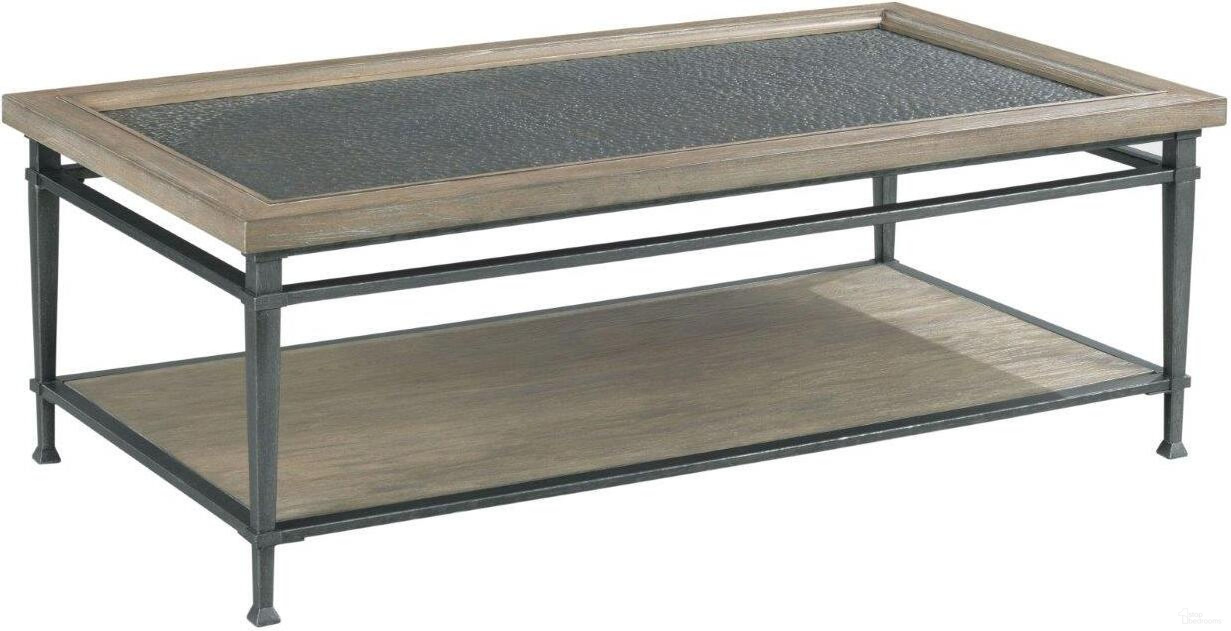 The appearance of Austin Medium Brown Rectangular Coffee Table designed by Hammary in the transitional interior design. This brown piece of furniture  was selected by 1StopBedrooms from Austin Collection to add a touch of cosiness and style into your home. Sku: 955-910. Material: Wood.