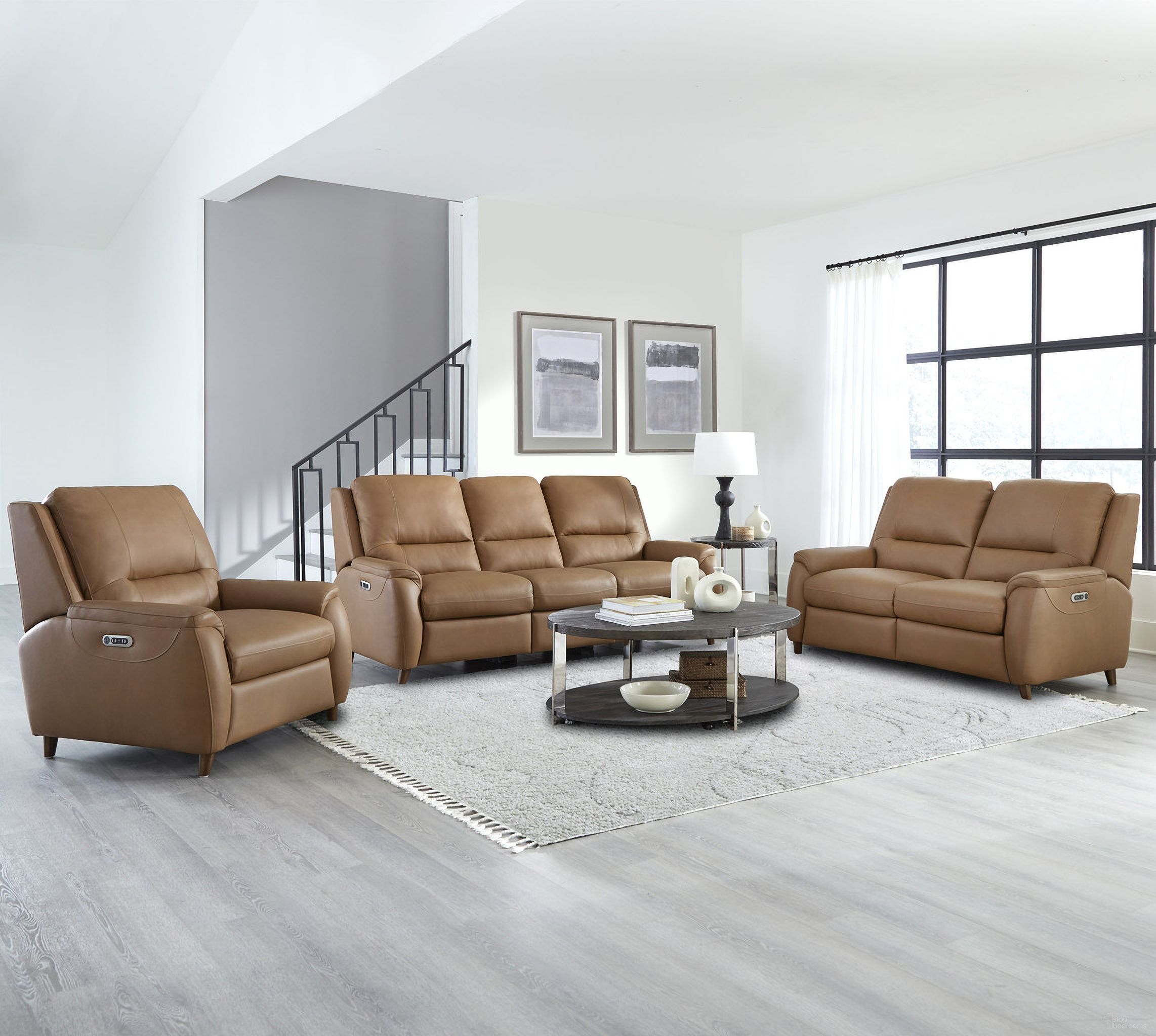 The appearance of Austin Power Living Room Set In Caramel Cream designed by Parker House in the transitional interior design. This cream piece of furniture was selected by 1StopBedrooms from Austin Collection to add a touch of cosiness and style into your home. Sku: MAUS#832PH-CMCR;MAUS#822PH-CMCR. Material: Top Grain Leather.