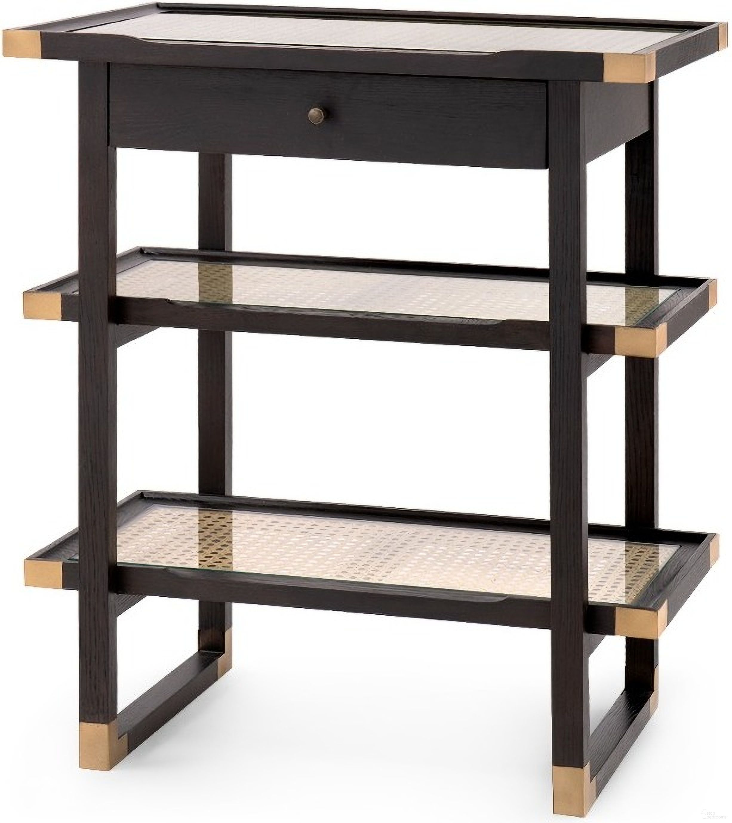 The appearance of Austin Side Table In Espresso designed by Villa & House in the transitional interior design. This espresso piece of furniture was selected by 1StopBedrooms from Austin Collection to add a touch of cosiness and style into your home. Sku: AUS-110-94. Material: Wood.