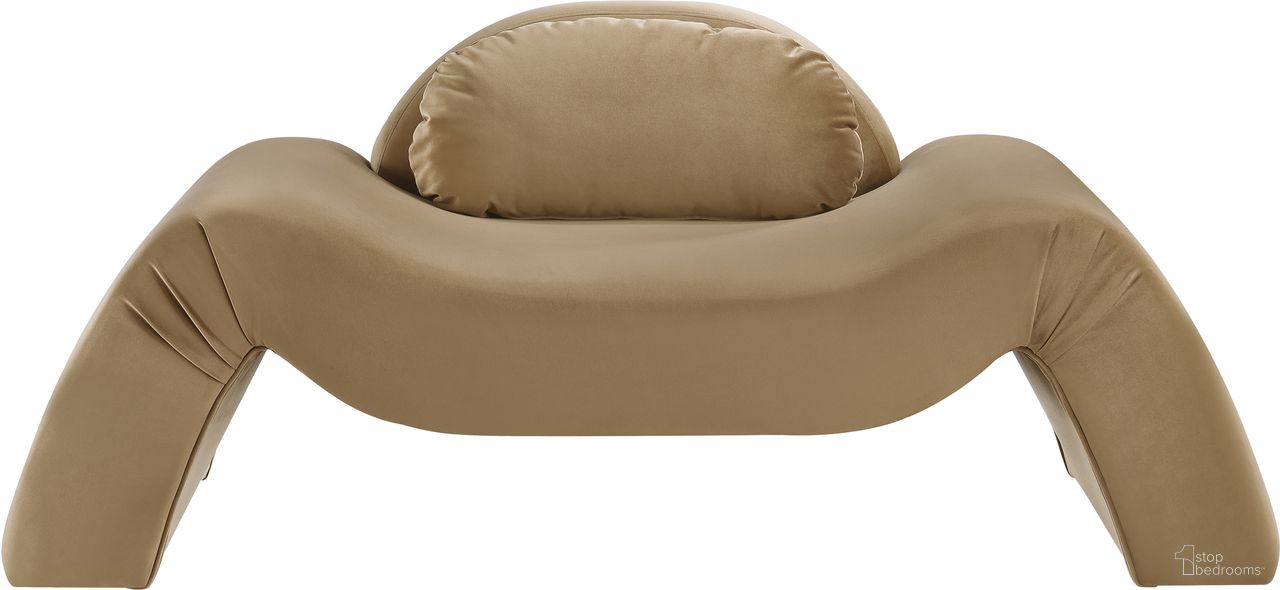 Austin Velvet Chair In Saddle