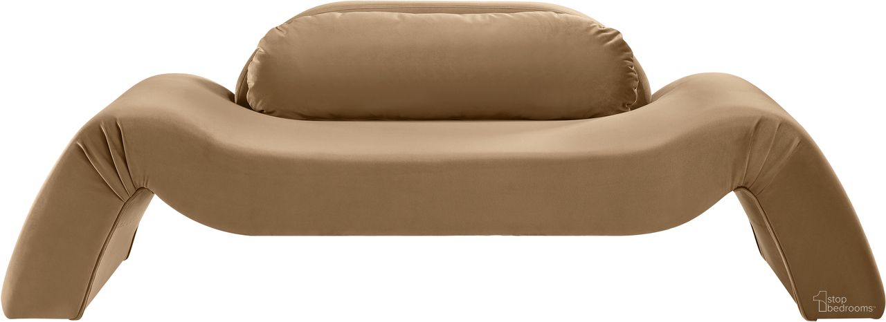 The appearance of Austin Velvet Loveseat In Beige Velvet designed by Meridian in the modern / contemporary interior design. This beige velvet piece of furniture was selected by 1StopBedrooms from Austin Collection to add a touch of cosiness and style into your home. Sku: 44008Beige-L. Material: Velvet.