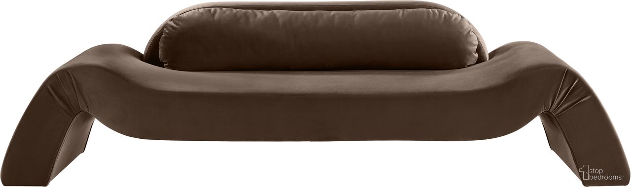 The appearance of Austin Velvet Sofa In Brown Velvet designed by Meridian in the modern / contemporary interior design. This brown velvet piece of furniture was selected by 1StopBedrooms from Austin Collection to add a touch of cosiness and style into your home. Sku: 44008Brown-S. Material: Velvet.