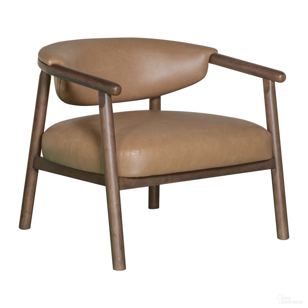 The appearance of Autumn Accent Chair In Bistre Brown and Dark Chestnut Brown designed by Armen Living in the transitional interior design. This bistre brown and dark chestnut brown piece of furniture  was selected by 1StopBedrooms from Autumn Collection to add a touch of cosiness and style into your home. Sku: LCAUCHDCBB. Material: Plywood.