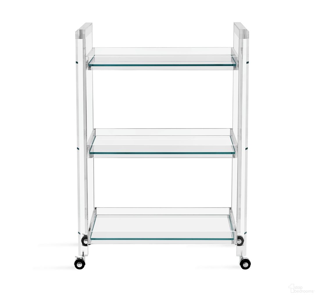 Ava Bar Cart In Clear